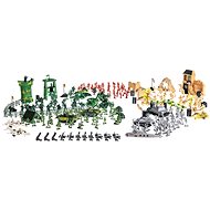 Kruzzel 23432 Set of plastic soldiers with accessories 300 pieces - Figure and Accessory Set