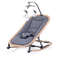Chip Velvet Graphite Wood, grey - Baby Rocker