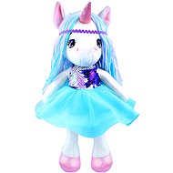 Wiky Unicorn doll 35 cm, blue - Soft Toy