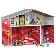 KROOOM Fire station with accessories 78 × 20 × 47 cm - Figure and Accessory Set