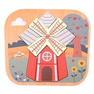 Jouéco Wooden Puzzle Farm Mill 12m+ - Wooden Puzzle