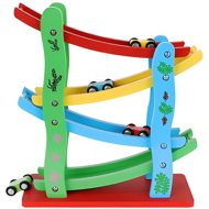 Kruzzel 22457 Colourful racing track 4 cars - Slot Car Track