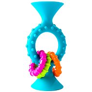 Fat Brain rattle pipSquiz Loops blue 13 cm - Baby Rattle