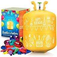 Ricokids Helium bottle 0,42 m3 with balloons and ribbon - Helium Balloons
