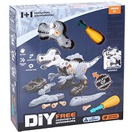 Wiky Dinosaur with skeleton, screw-on - Nuts and Bolts Set