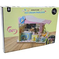 Excellent Miniature DIY house with LED lighting - Ice cream stand - Creative Kit