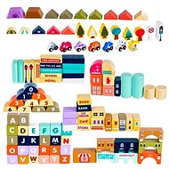 Alum Wooden city kit 115 pieces - Wooden Blocks
