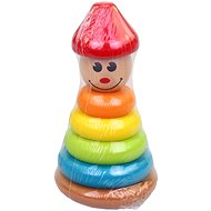 MaDe Wooden tower, doll, 17 cm - Sort and Stack Tower