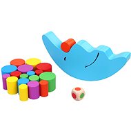 MaDe Wooden rollers with moon 20 × 15 × 3 cm - Balance Game