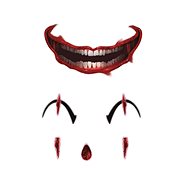 GUIRCA Temporary tattoos on face clown 6 pcs - Temporary Tattoo
