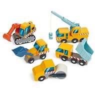Tender Leaf Construction Site Construction Machinery Set - Toy Car Set