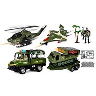 Wiky Military car with trailer and soldier 63 cm - Game Set