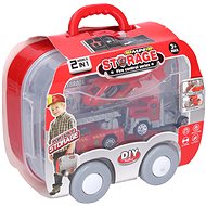 Wiky Vehicles Fire Station in suitcase 44 × 17 × 19 cm - Toy Car