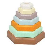 ELFIKI Eko Natural Educational Pyramid Tower - Stacking Pyramid