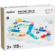 Mideer Racing Circuit colour magnetic kit 115 pcs - Building Set