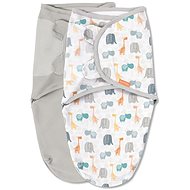 SwaddleMe Jungle wrap, grey and orange 2 pcs - Swaddle Blanket