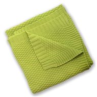 Silver Cloud knitted blanket, lime - Blanket