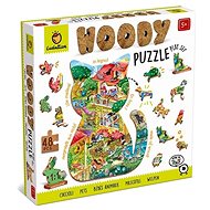 Ludattica Woody Pets, wooden puzzle, 48 pieces - Wooden Puzzle