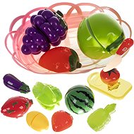 Kruzzel 22576 Slicing fruit and vegetables in a basket - Toy Kitchen Food