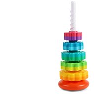 Bavytoy Pyramid Rainbow - Sort and Stack Tower