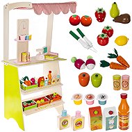 Kruzzel 24888 Wooden shop with accessories - Kids' Play Store