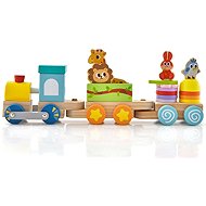Costway Stacking Train with Figures - Animals - Train
