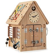 Costway Montessori House, natural - Activity Board