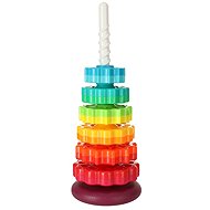 IKONKA Rainbow tower with pyramid and stacking spiral - Stacking Pyramid