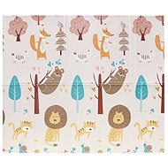 eliNeli Folding foam mat for children double-sided XXL 180 × 200 cm - Animals - Play Mat
