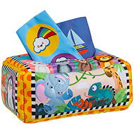 Kruzzel 26289 Sensory box with colourful handkerchiefs and animals - Montessori Toy