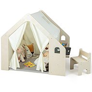Costway Montessori wooden tent in the shape of a house 6in1 - Children's Playhouse