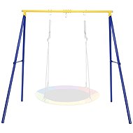 Costway Garden metal swing frame Frame, blue-yellow - Swing