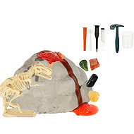 KIK KX3582 Set for small archaeologists - volcano with dinosaur skeleton 2in1 - Game Set