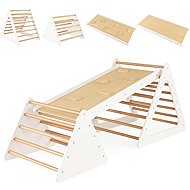 Costway Montessori Pickle Triangles with Board - Set Natural - Game Set