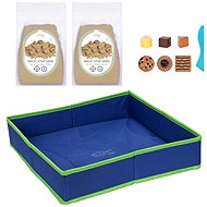 eliNeli Kinetic sand with sandbox and moulds - Kinetic Sand