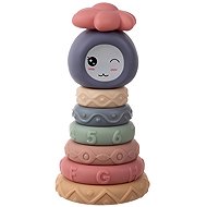 Kruzzel 25116 Sensory soft cubes, 8 pcs - Stacking Pyramid