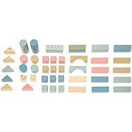 Atmosphera Set of wooden playing blocks 50 pieces - Wooden Blocks