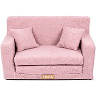 Flumi Sofa bed Boucle, pink - Children's sofa