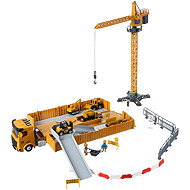 Kruzzel 26578 Construction truck with crane and accessories, yellow - Toy Car