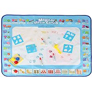 KIK KX2955 Water drawing mat with accessories 100 × 80 cm, blue - Play Mat