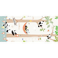 KIK KX4503 Educational foam double-sided mat PANDA PARK, 180 × 200 cm - Play Mat