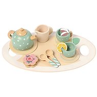Kruzzel 26393 Wooden tea set, 15 pieces - Toy Kitchen Utensils
