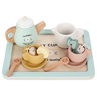 Saro Baby Dřevěný čajový set - Nádobí do dětské kuchyňky
