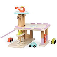 Aga4Kids Wooden garage with petrol station - Toy Garage