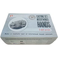 iQtech® 3D plaster casts - intertwined hands 1 cast, 450 g - Print Set