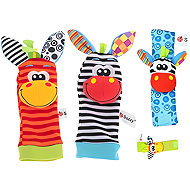 Kruzzel 25068 Rattling socks and bracelets 4 pcs - Baby Rattle