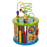Kruzzel 24670 Wooden educational cube - Educational Toy