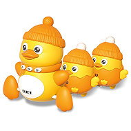 Bavytoy Walking duck with chicks - Baby Toy