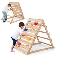 Costway Montessori Pickle Climbing Triangle with Climbing Stones - Children's Climbing Frame