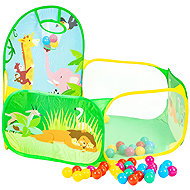 iPlay 8114B50 Dry pool with throwing basket, 50 balls - Ball Pit